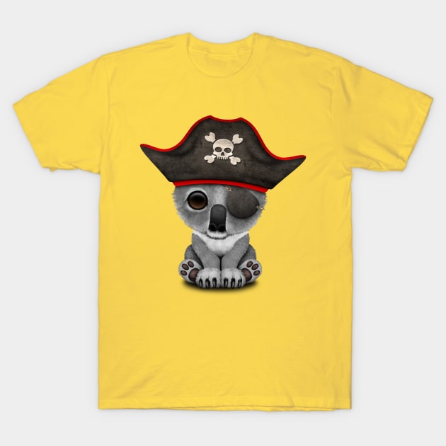 Cute Baby Koala Pirate T-Shirt by jeffbartels